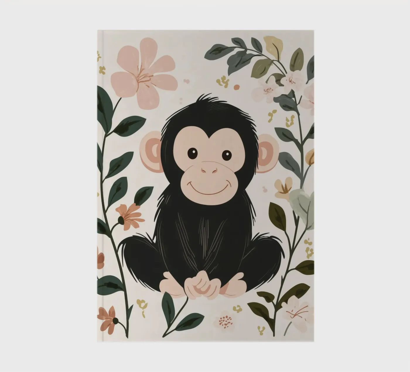 Whimsical Monkey notebook by Happy Littles