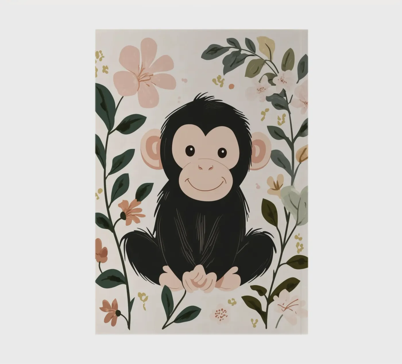 Whimsical Monkey notebook by Happy Littles