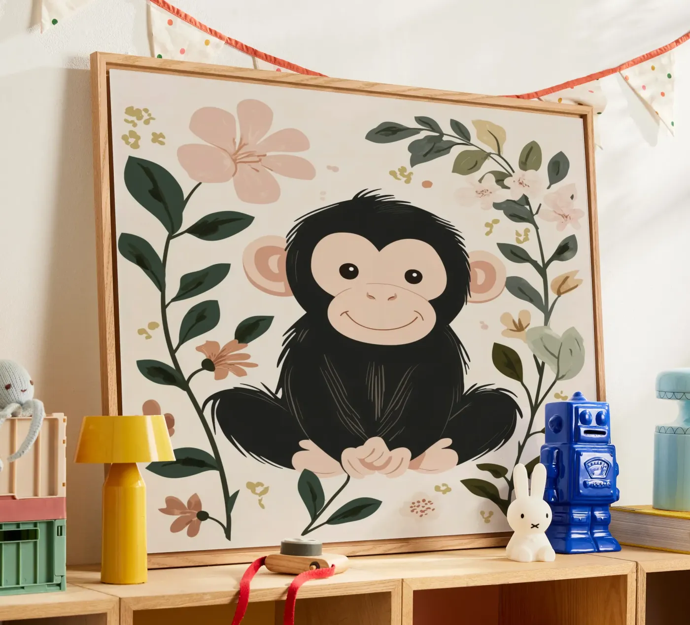 Singe fantaisiste plexiglas de Happy Littles