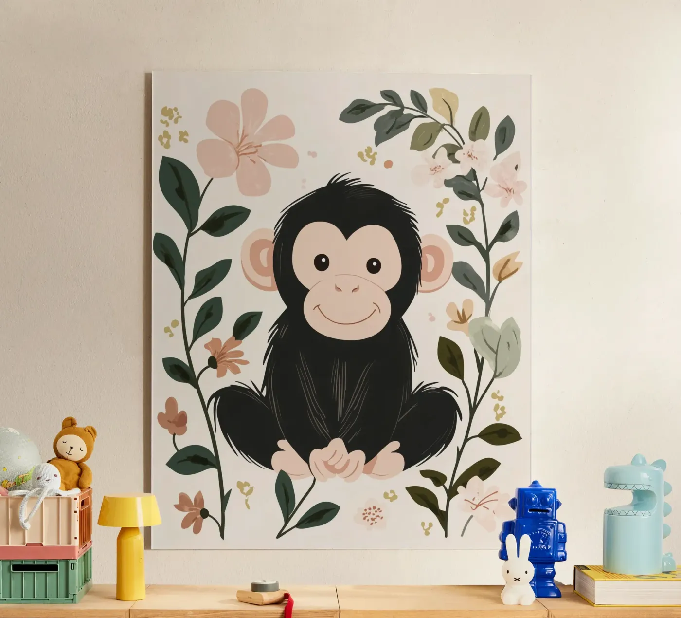 Singe fantaisiste plexiglas de Happy Littles