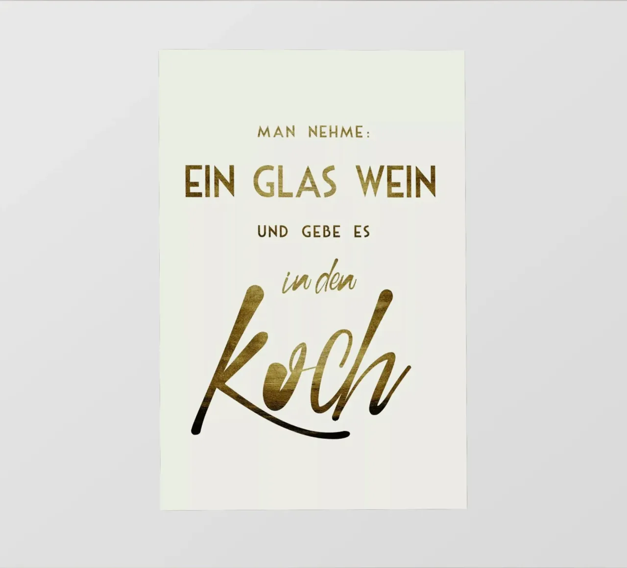 Ein Glas Wein telo in pvc da Kubistika