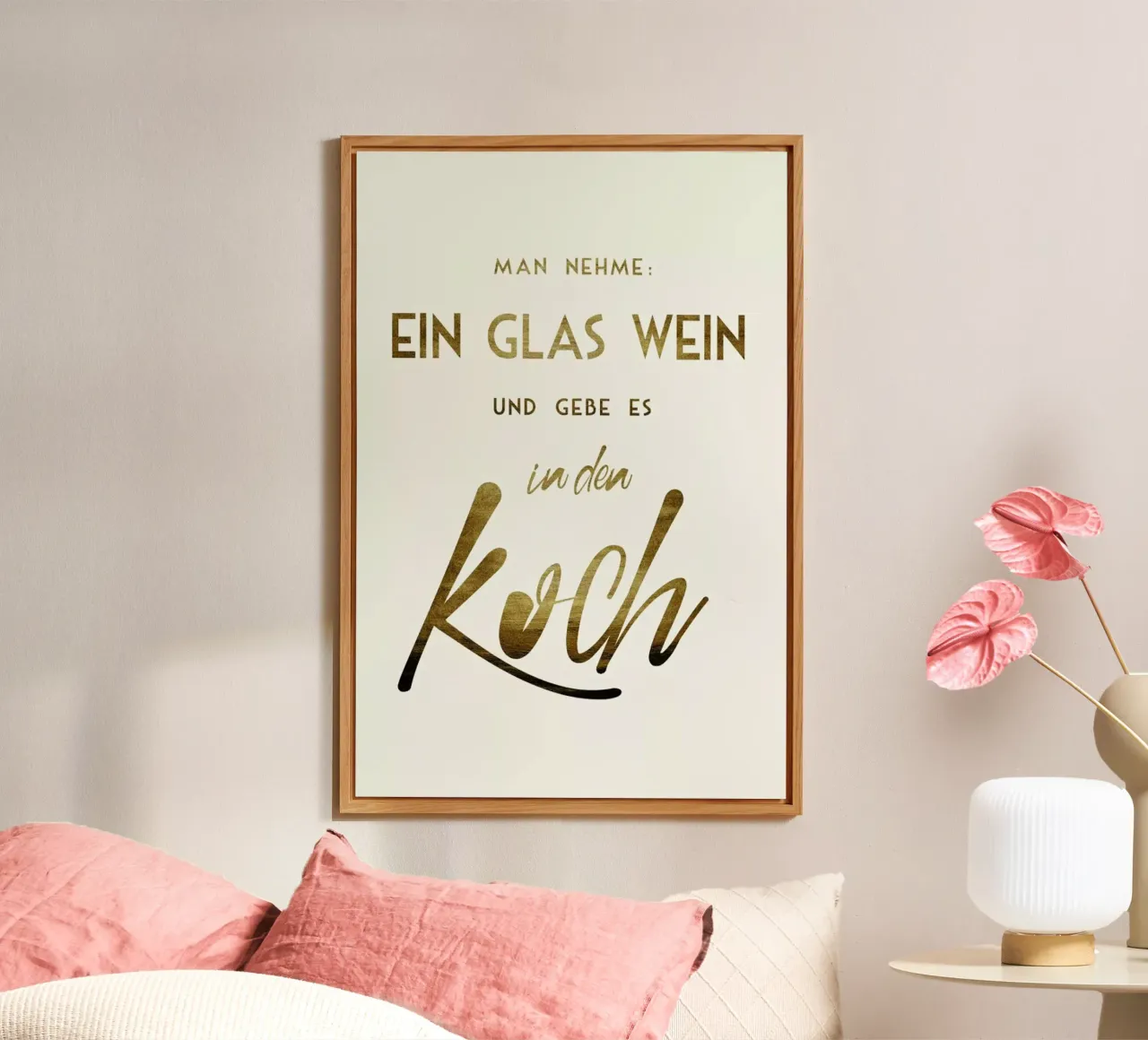 Ein Glas Wein alluminio dibond da Kubistika