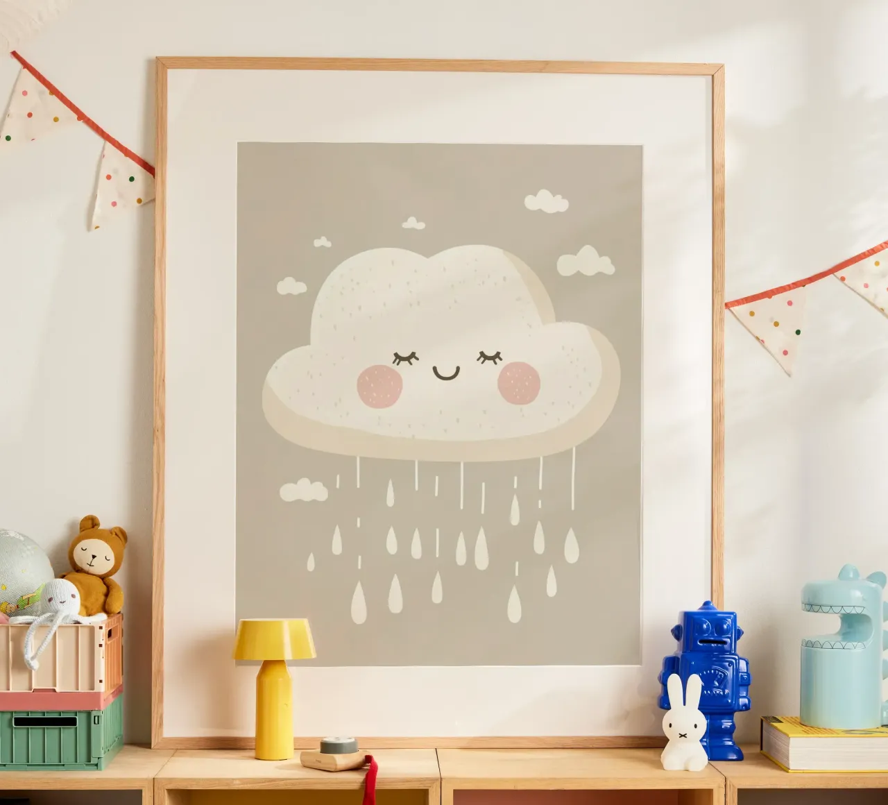 Whimsical Cloud poster by Happy Littles