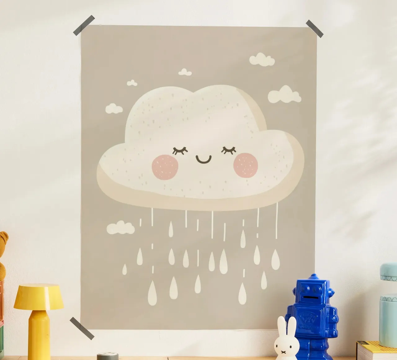 Whimsical Cloud poster by Happy Littles