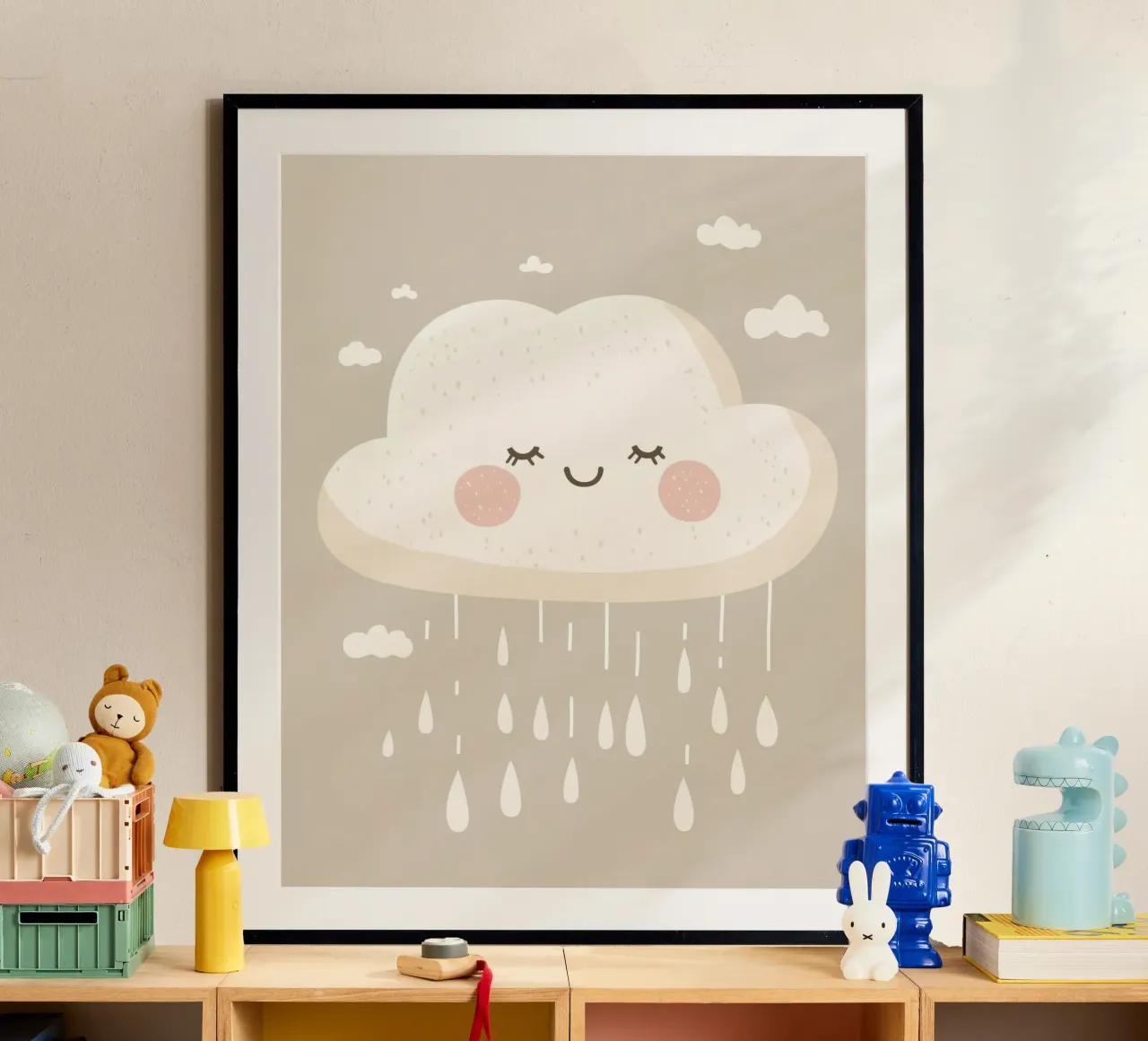Whimsical Cloud poster by Happy Littles
