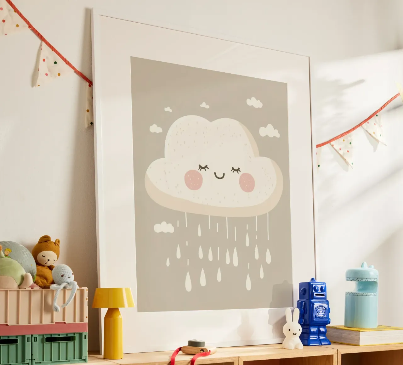Whimsical Cloud poster by Happy Littles