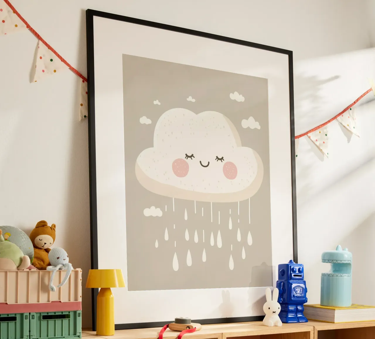 Whimsical Cloud poster by Happy Littles