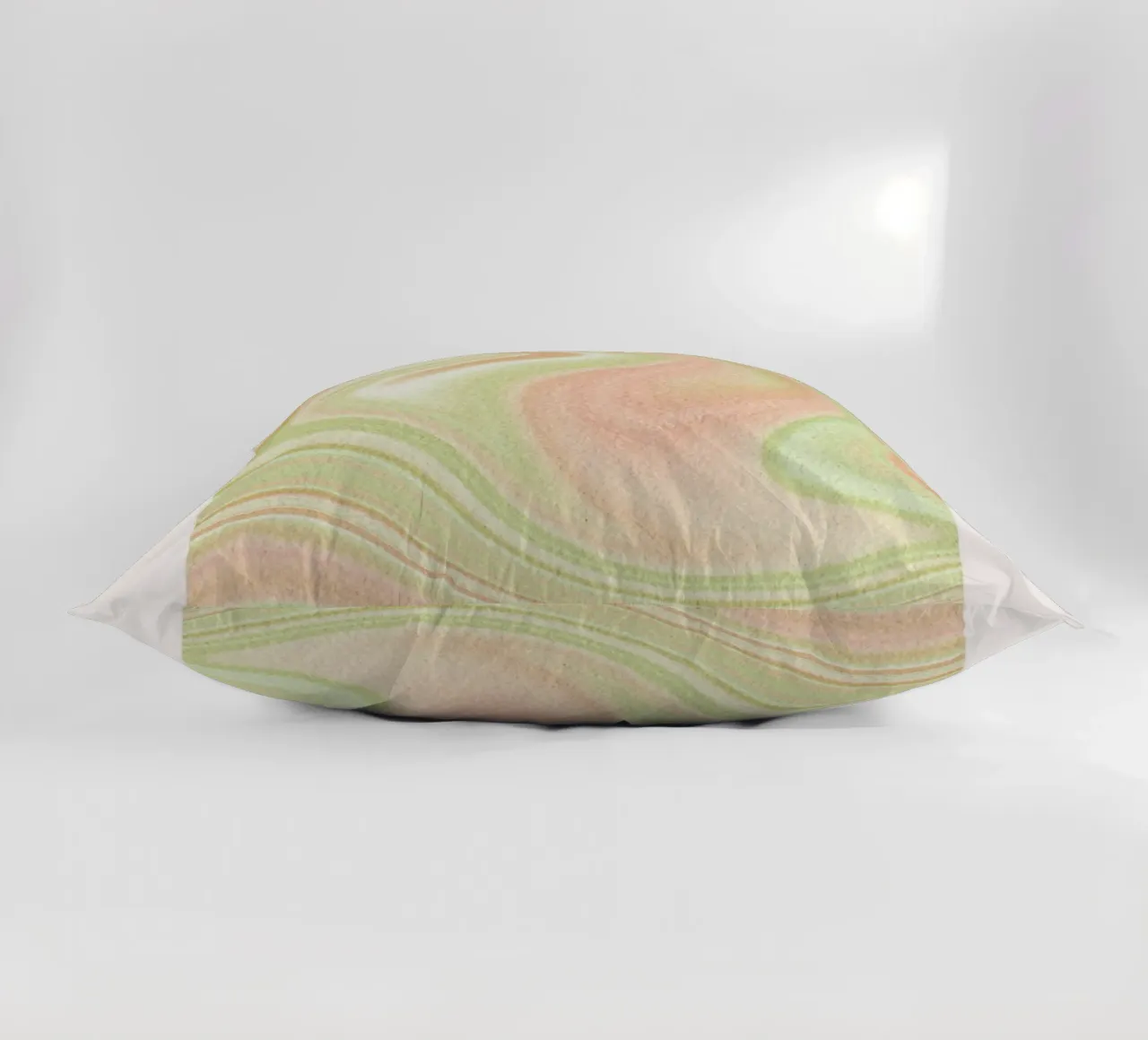 "Gratitude" 1970s Retro Marbled Abstract Art Print decorative cushion by homdeco