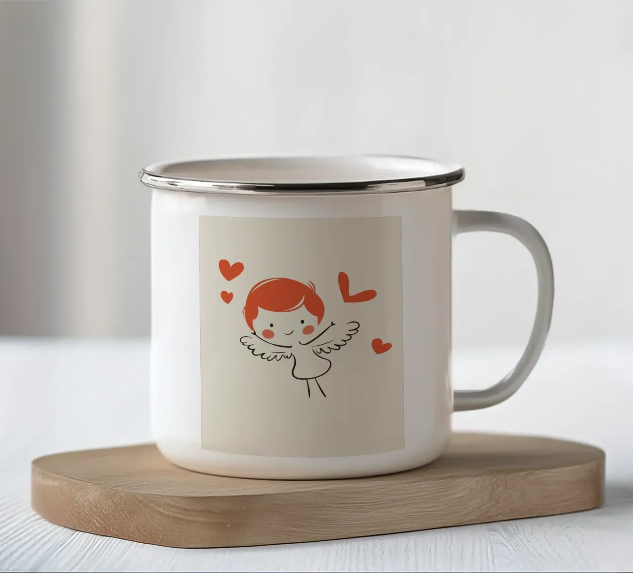 Angelo stravagante tazza in smalto da Happy Littles