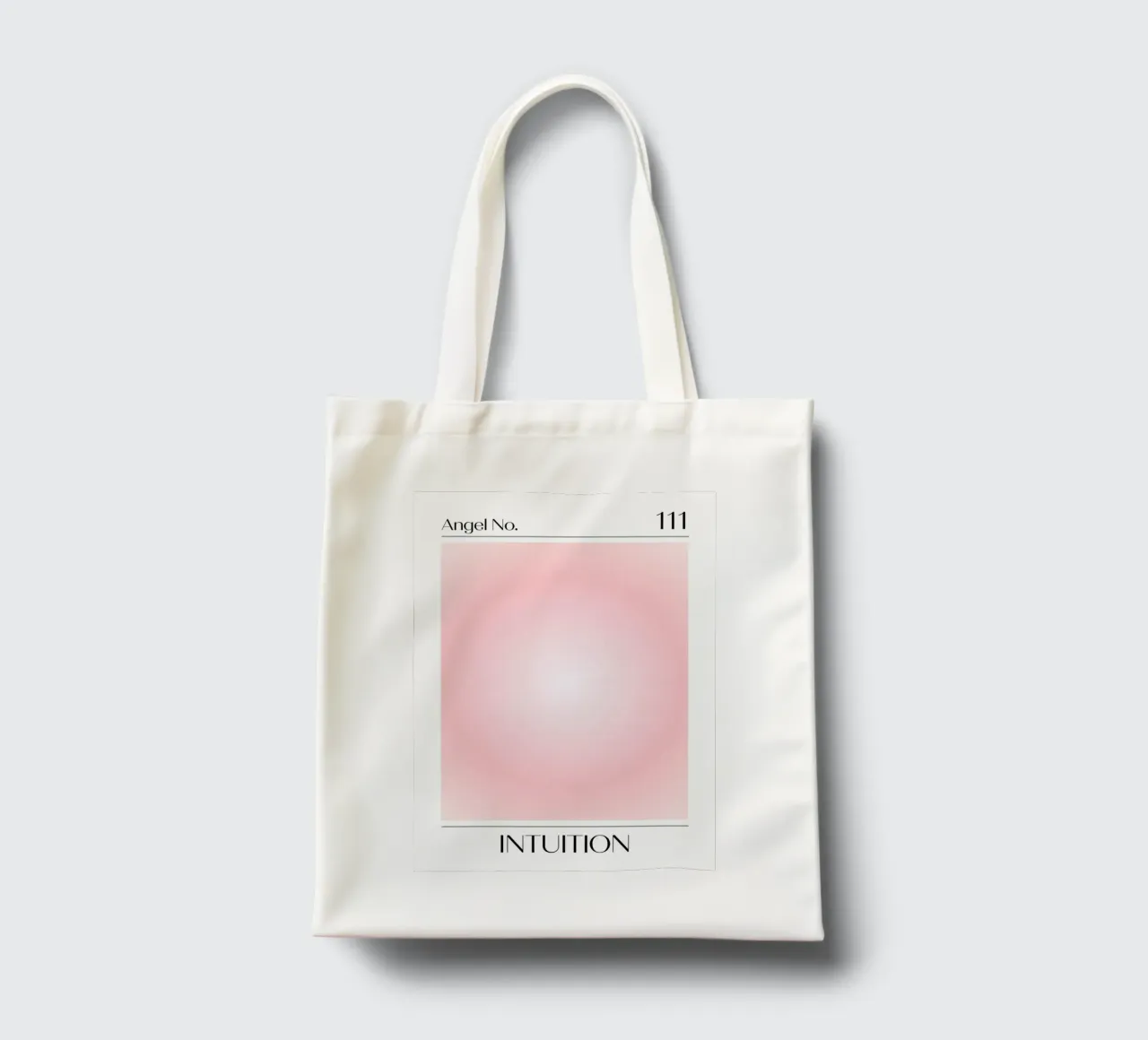 Angelo Numero 111 Intuizione Poster Aura Rosa Soft borsa in juta da homdeco