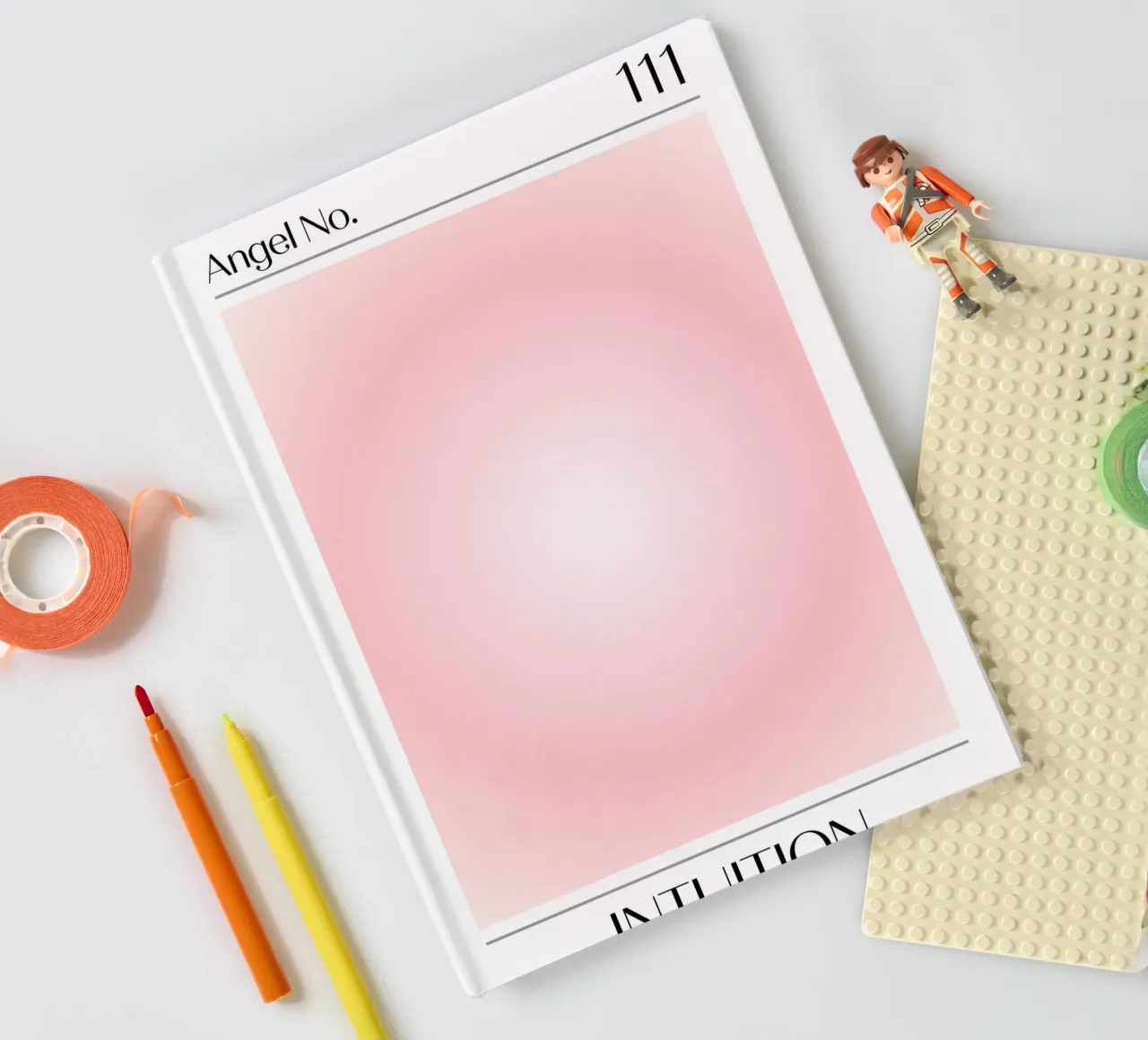 Angelo Numero 111 Intuizione Poster Aura Rosa Soft diario da homdeco