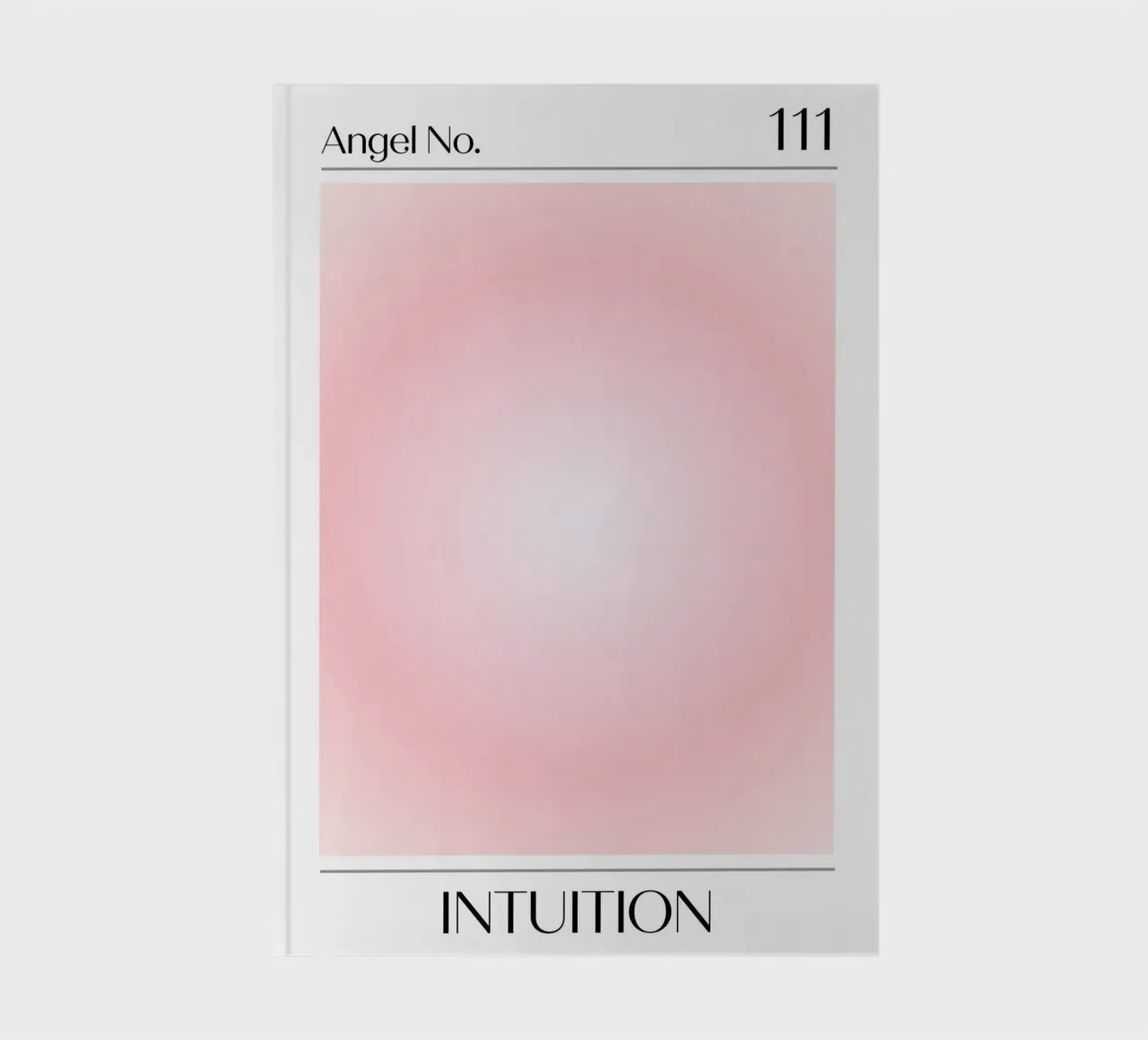 Angelo Numero 111 Intuizione Poster Aura Rosa Soft diario da homdeco