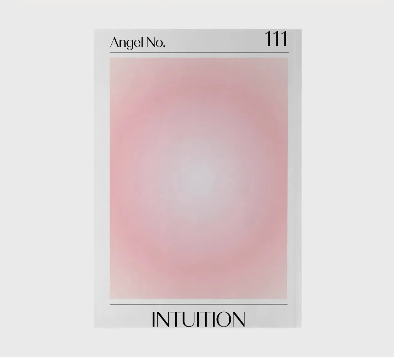 Angelo Numero 111 Intuizione Poster Aura Rosa Soft diario da homdeco
