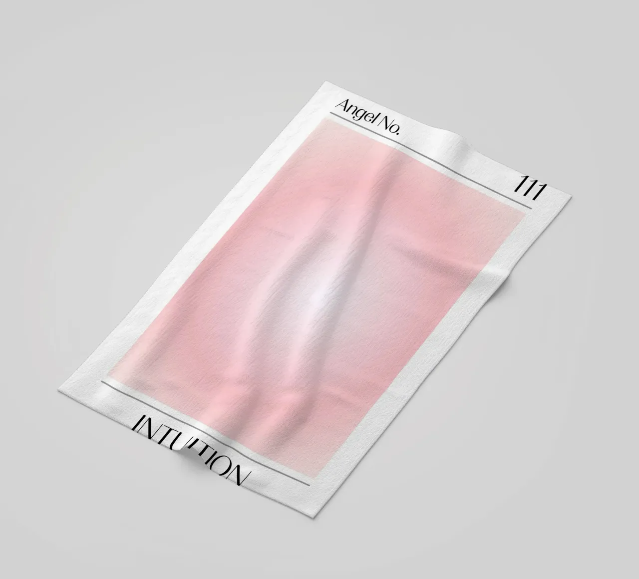 Angelo Numero 111 Intuizione Poster Aura Rosa Soft telo mare da homdeco