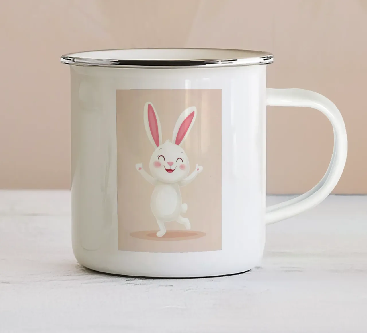 Coniglietto stravagante tazza in smalto da Happy Littles