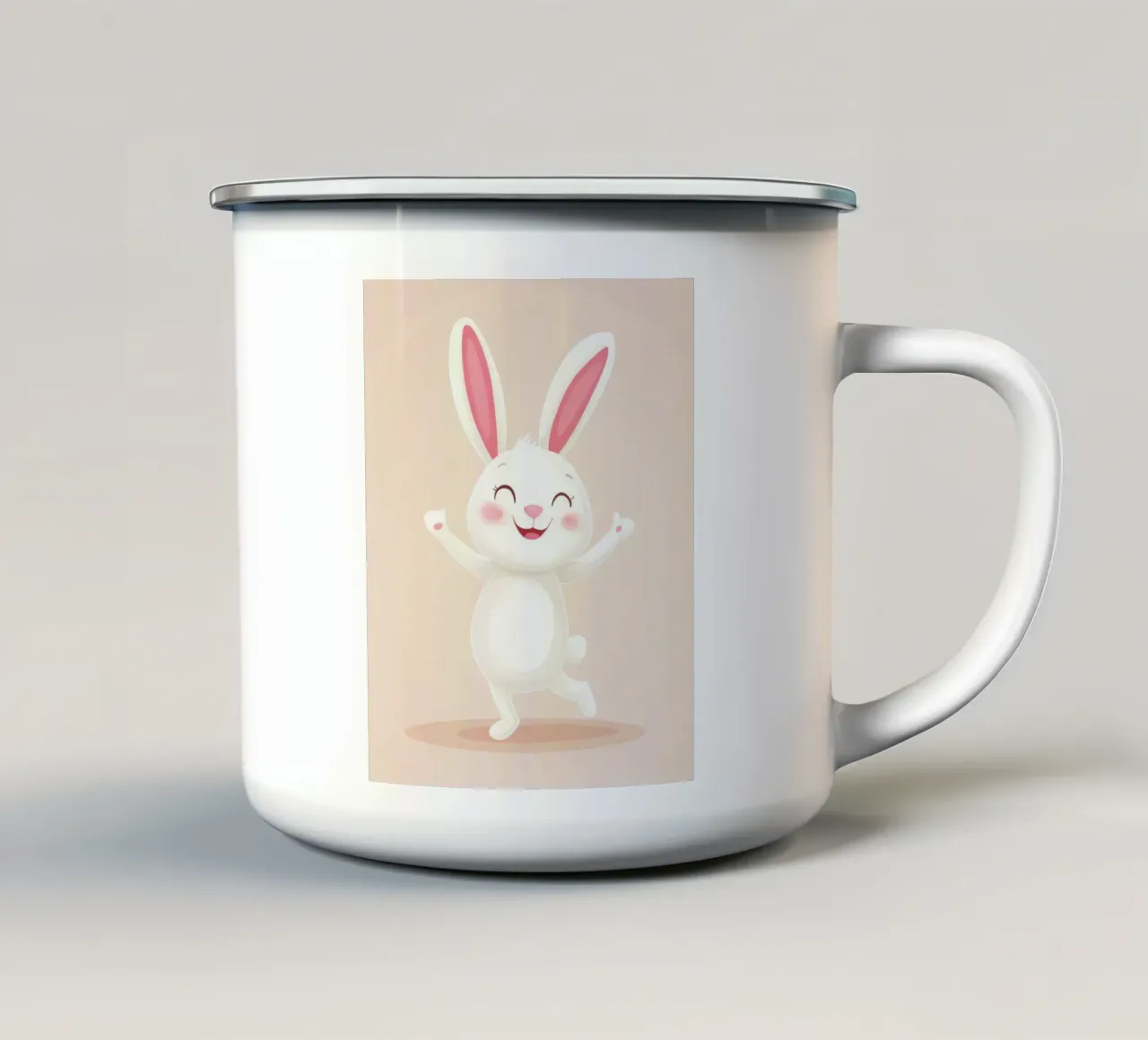 Coniglietto stravagante tazza in smalto da Happy Littles