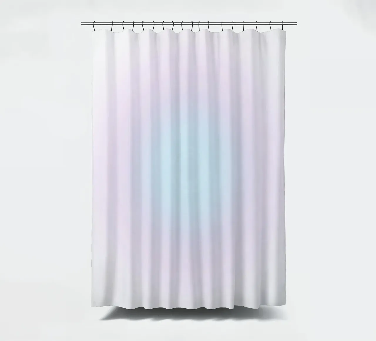 Serene Lavender Blue Aura Gradient Abstract Poster Art shower curtain by homdeco