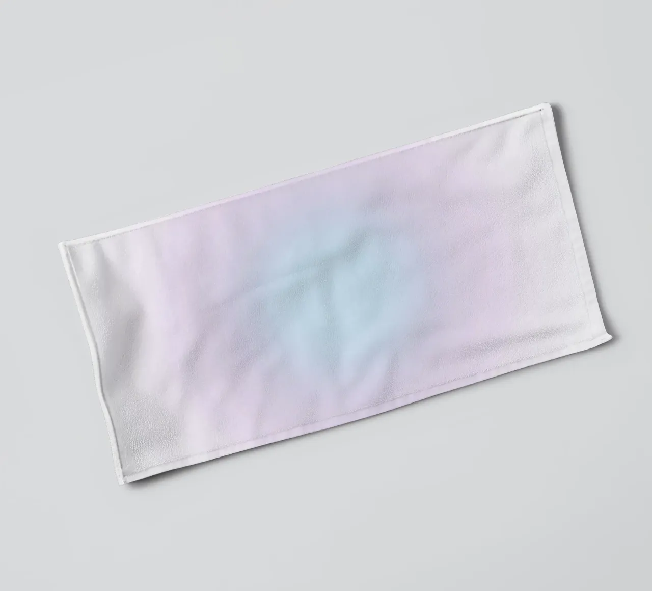 Serene Lavender Blue Aura Gradient Abstract Poster Art towel by homdeco