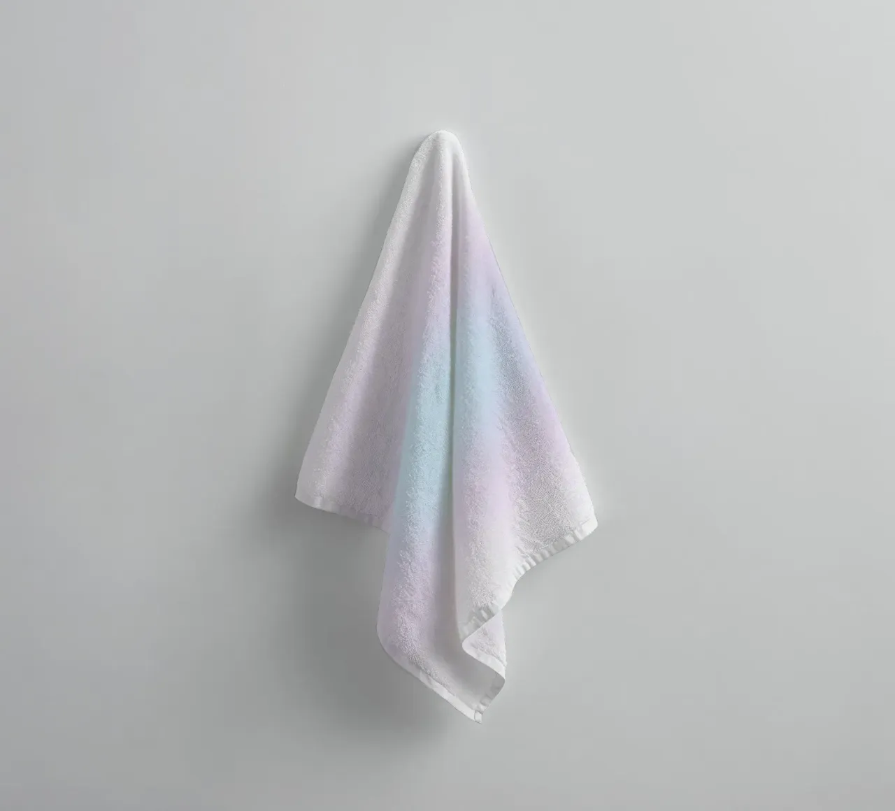 Serene Lavender Blue Aura Gradient Abstract Poster Art towel by homdeco