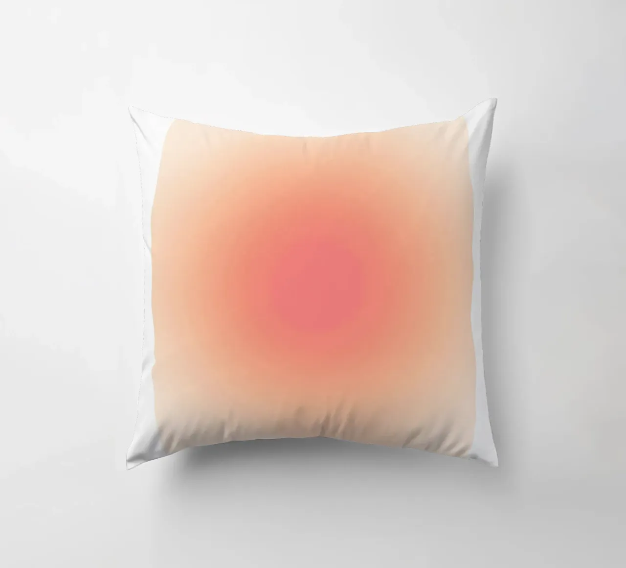 Arte astratta "Open Your Mind" Rosa Pesca Aura Gradiente cuscino da homdeco