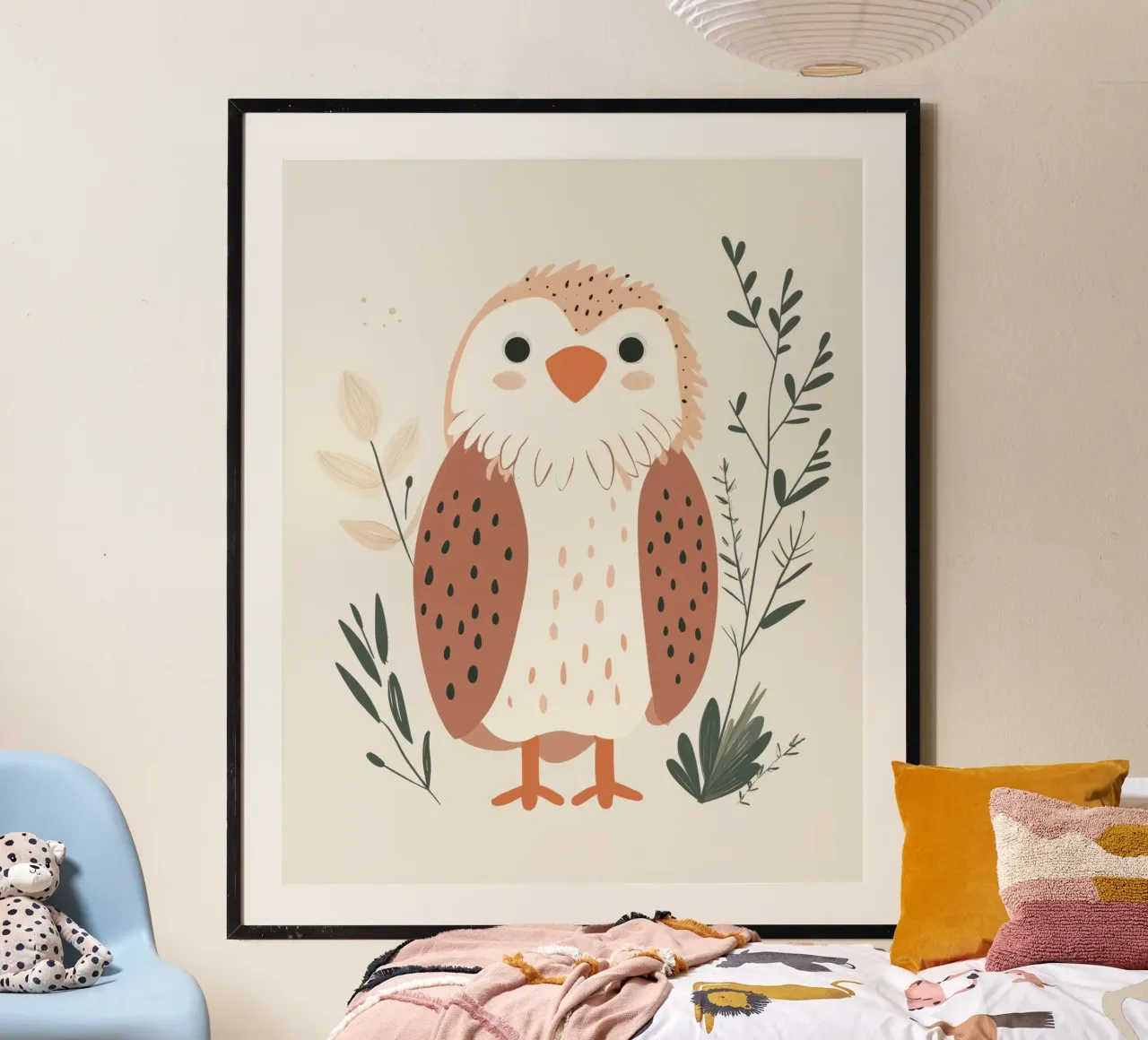 Whimsical Eagle poster by Happy Littles