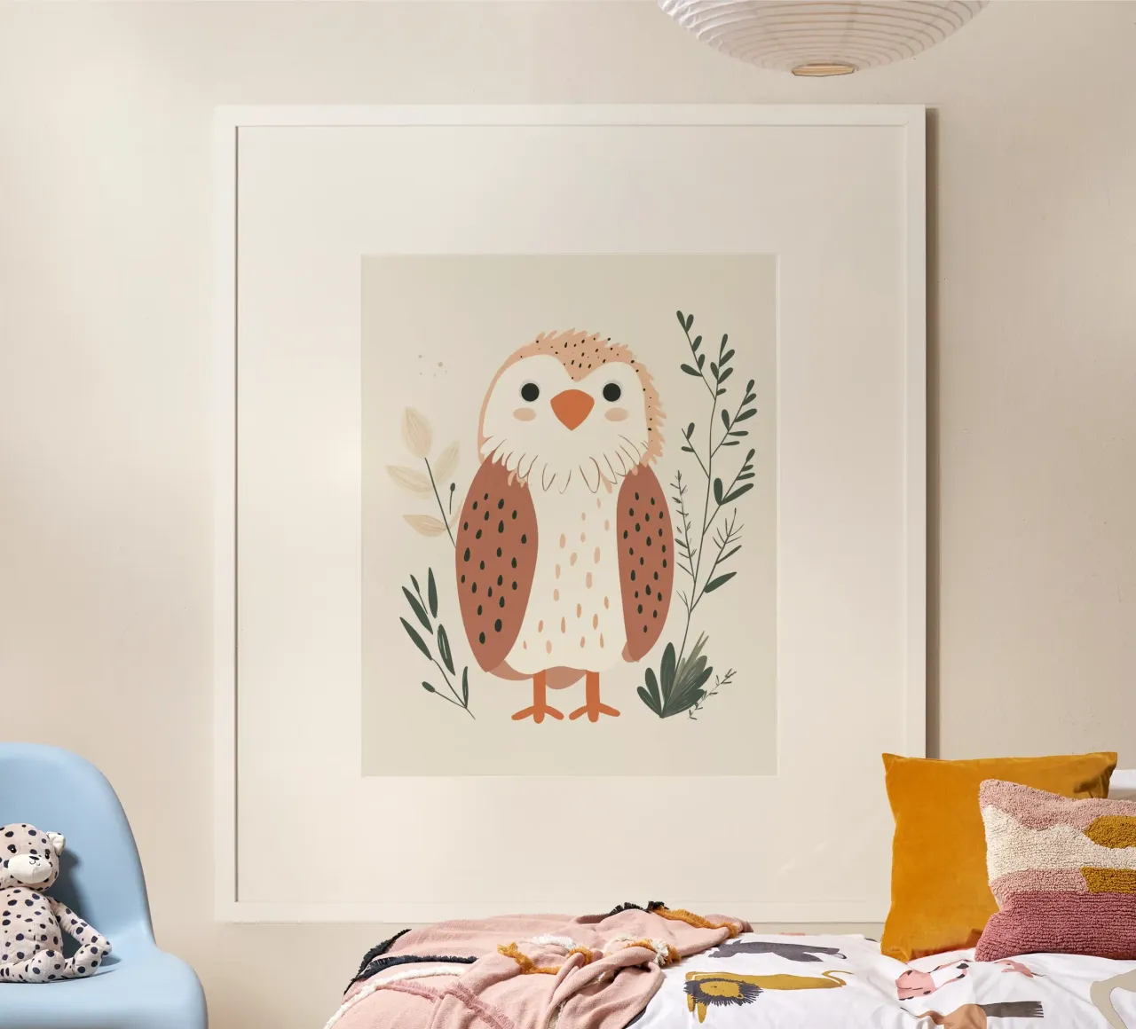 Whimsical Eagle poster by Happy Littles