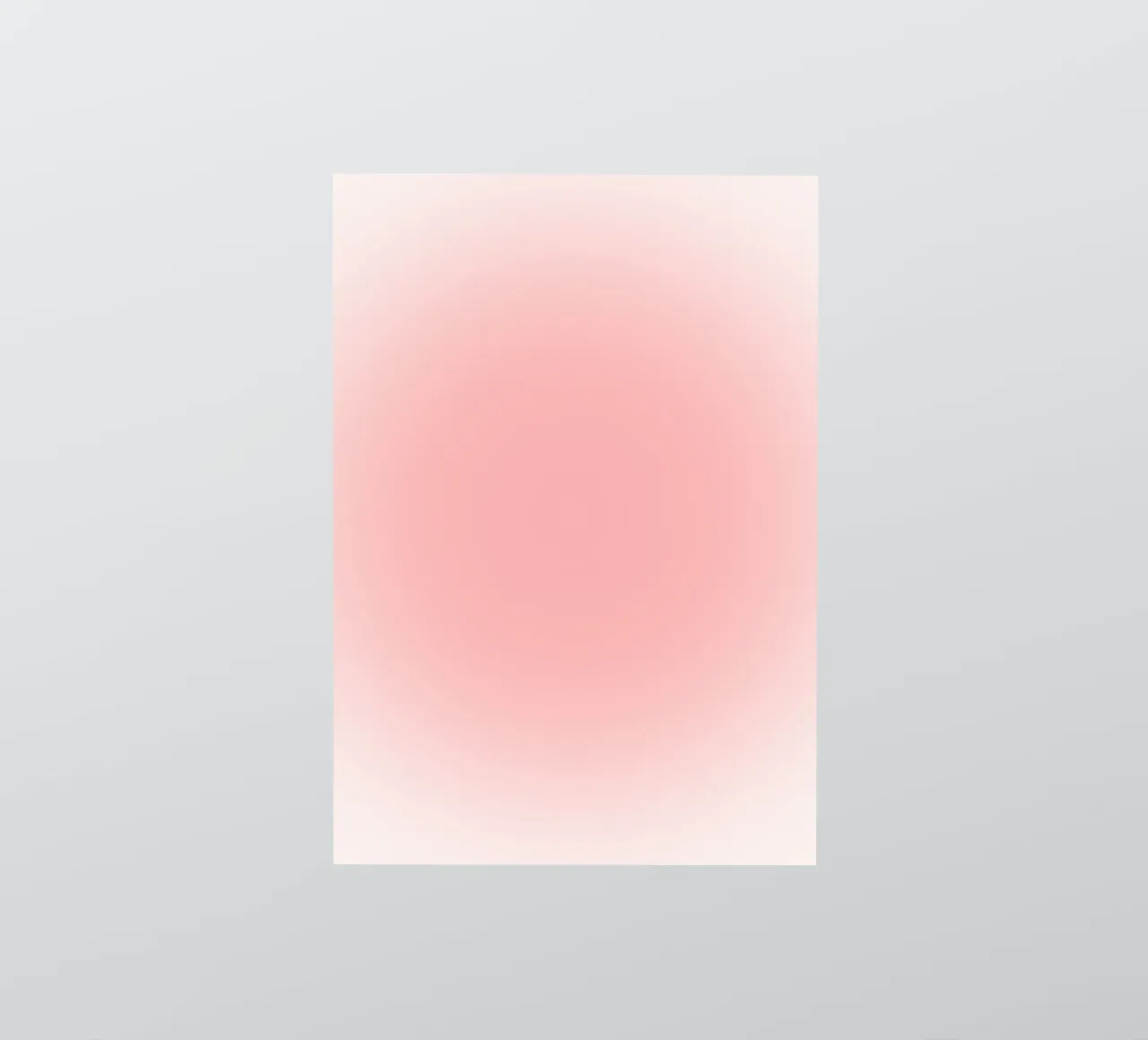 Soft Pastel Pink Aura Gradient Abstract Poster Art sticker by homdeco