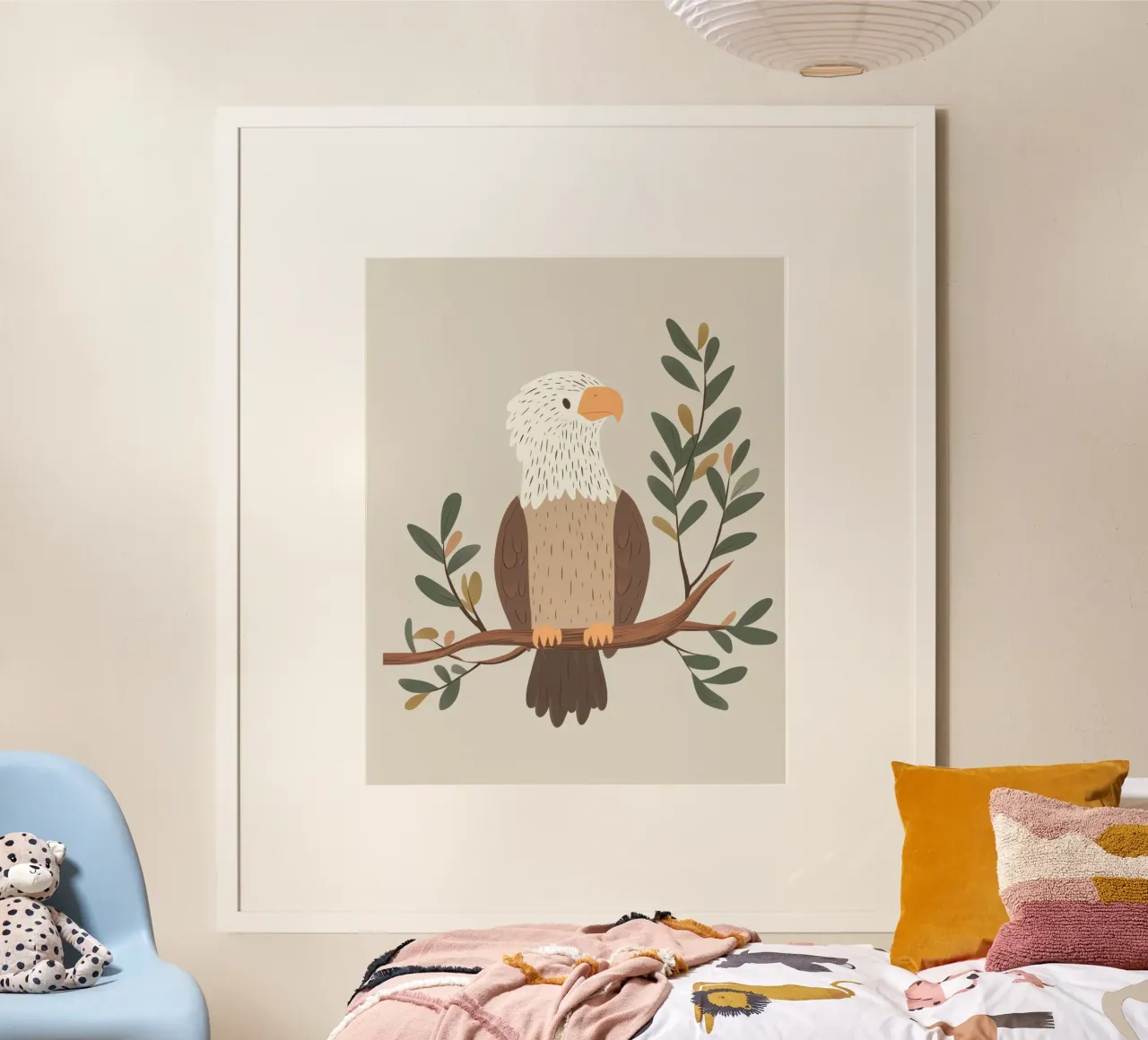 Whimsical Eagle poster by Happy Littles