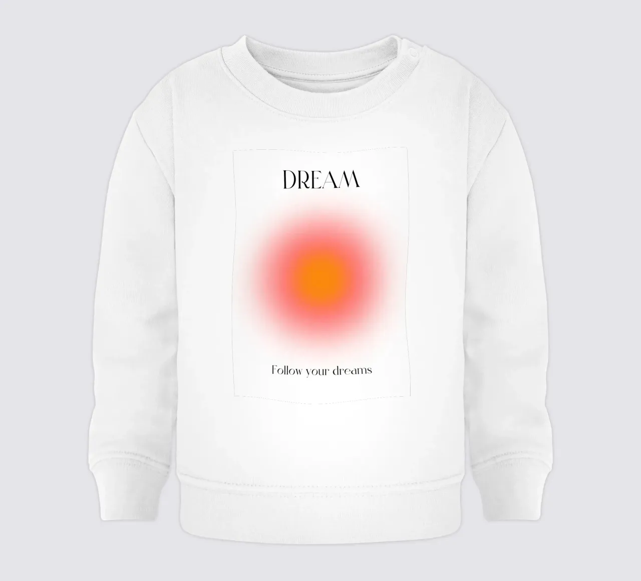"DREAM" Segui i tuoi sogni Aura Gradient Poster Art felpa neonato da homdeco