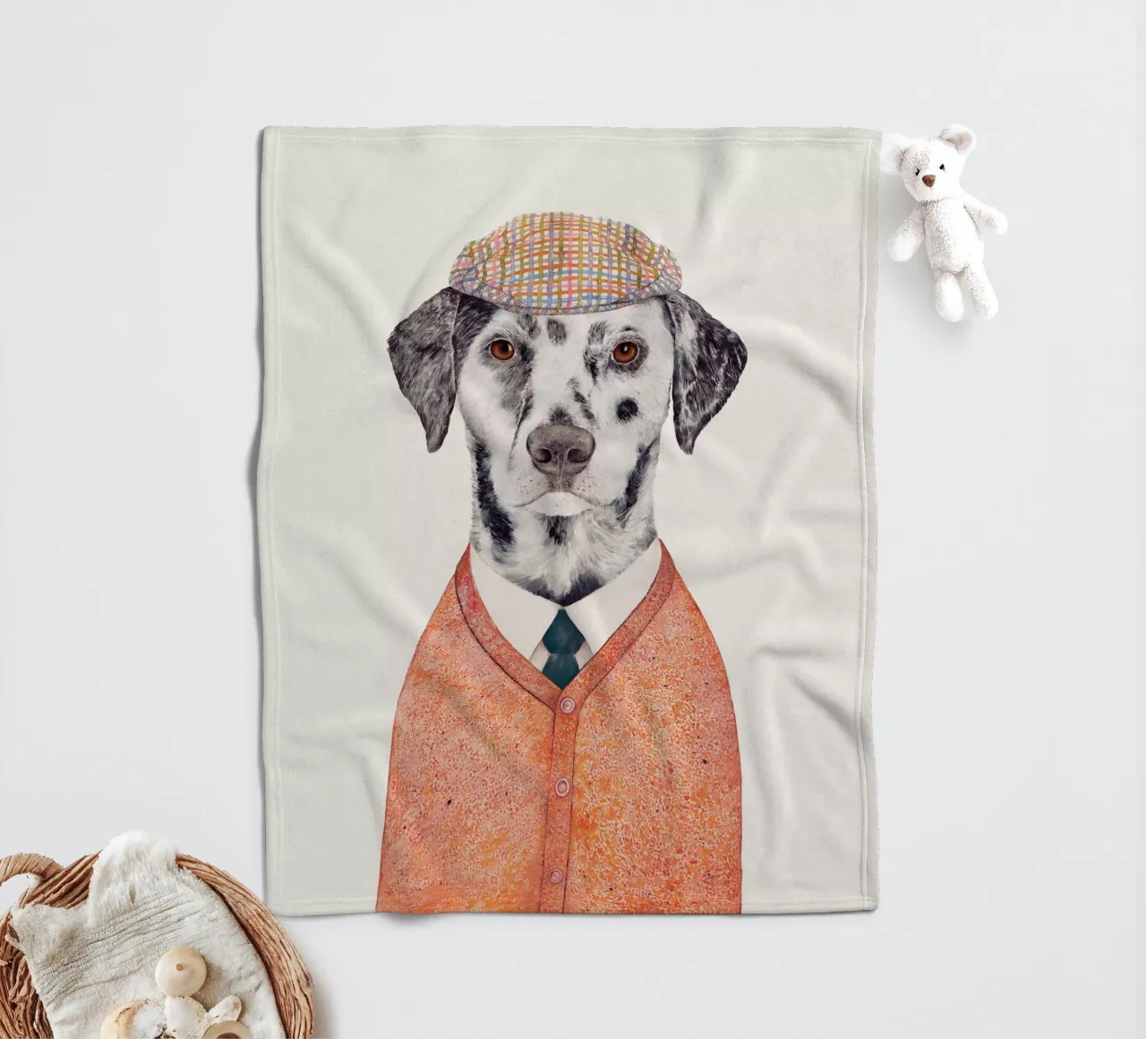 Dalmatiner Fleecedecke von Animal Crew