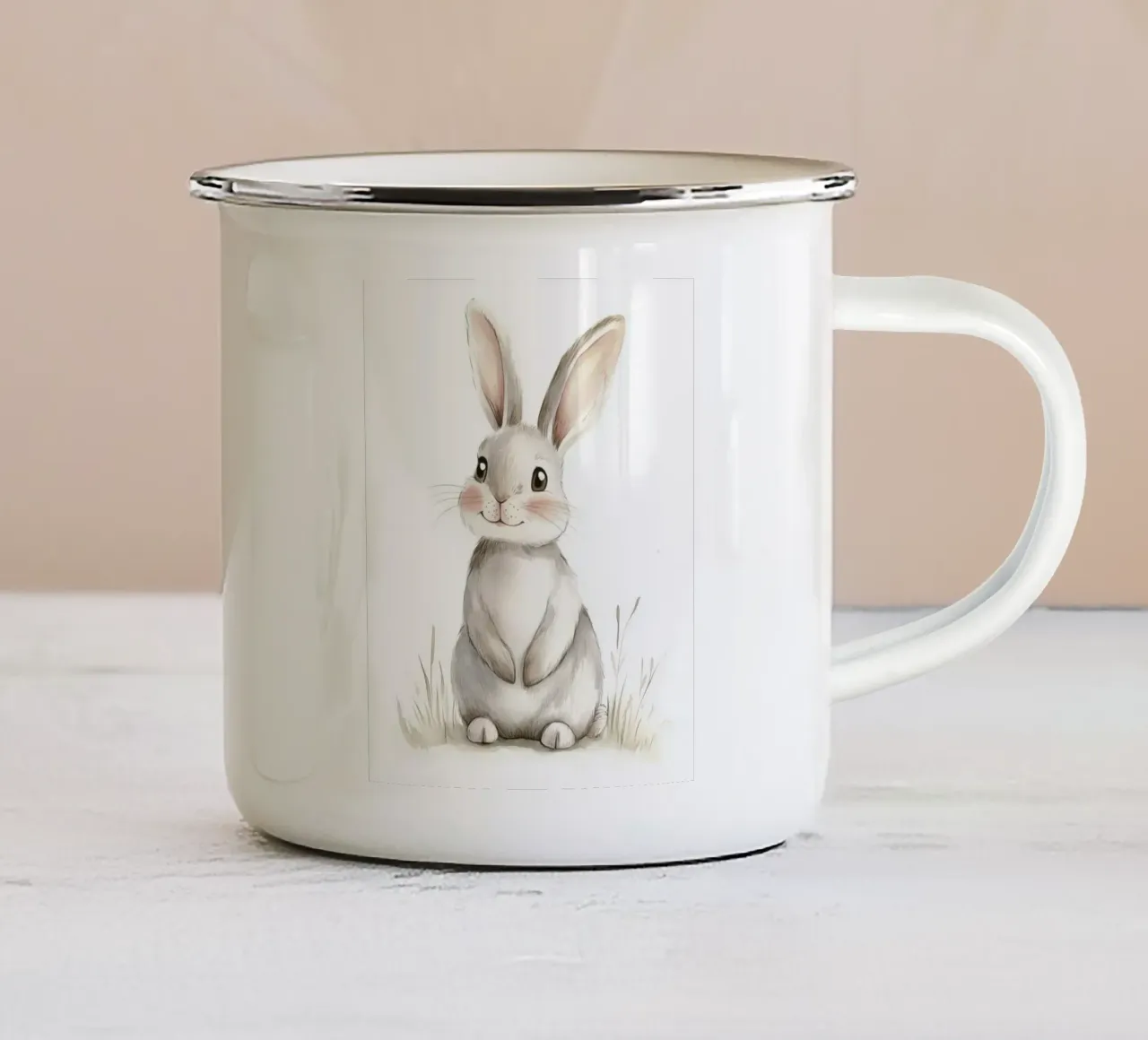 Coniglietto stravagante tazza in smalto da Happy Littles