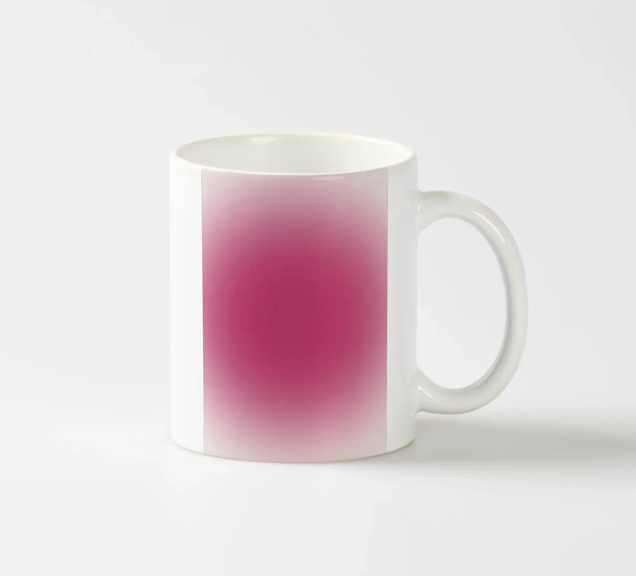 Levendige Fuchsia Roze Aura Verloop Abstract Poster Kunst keramische mok van homdeco