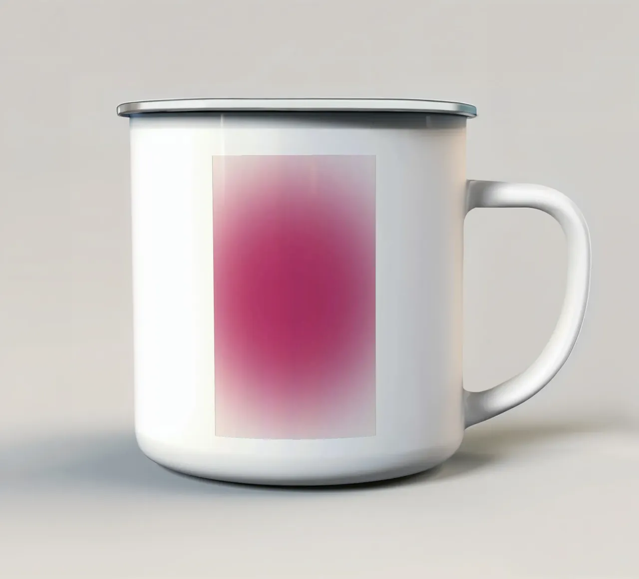 Levendige Fuchsia Roze Aura Verloop Abstract Poster Kunst emaille mok van homdeco