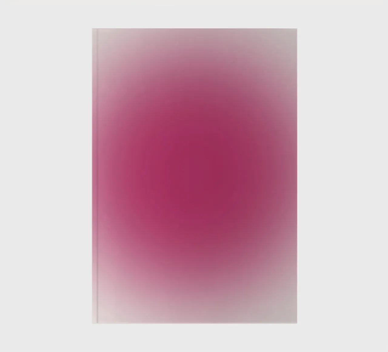 Vibrant Fuchsia Pink Aura Gradient Abstract Poster Art notebook by homdeco