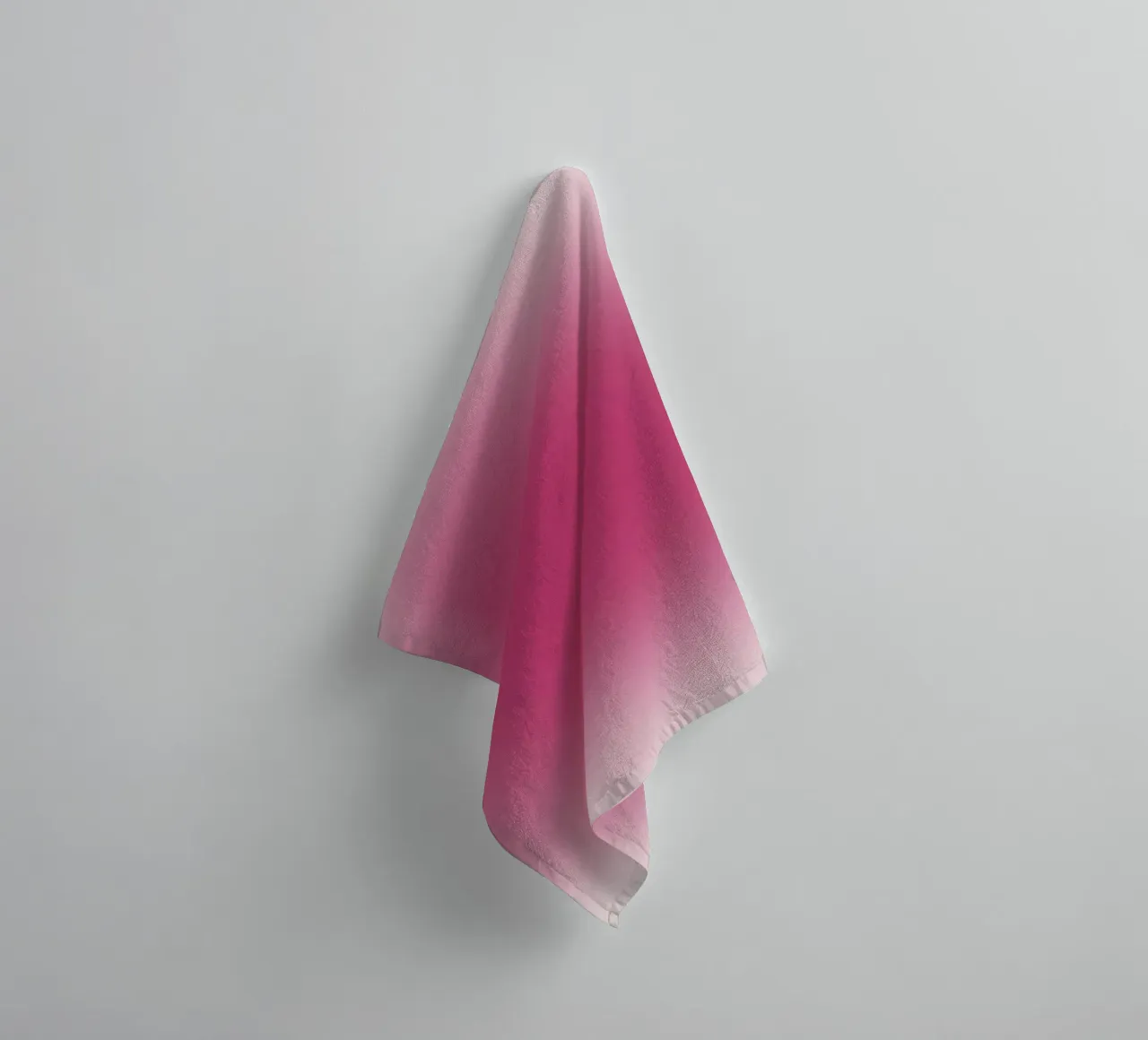 Levendige Fuchsia Roze Aura Verloop Abstract Poster Kunst badhanddoek van homdeco