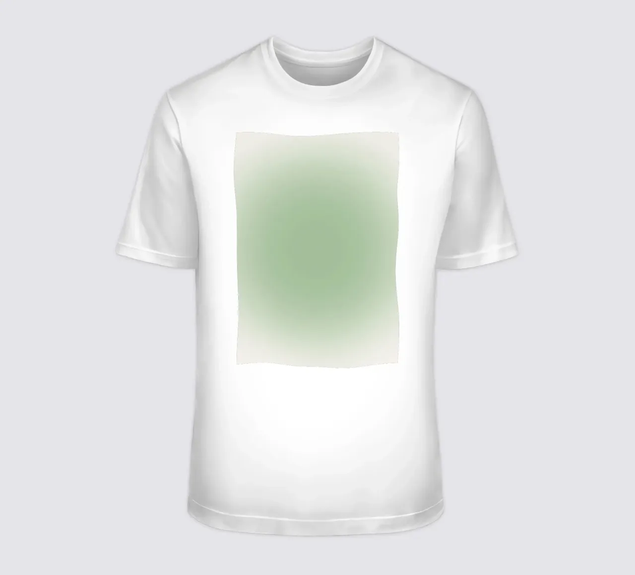 Poster astratto sereno verde salvia aura gradiente t-shirt da homdeco