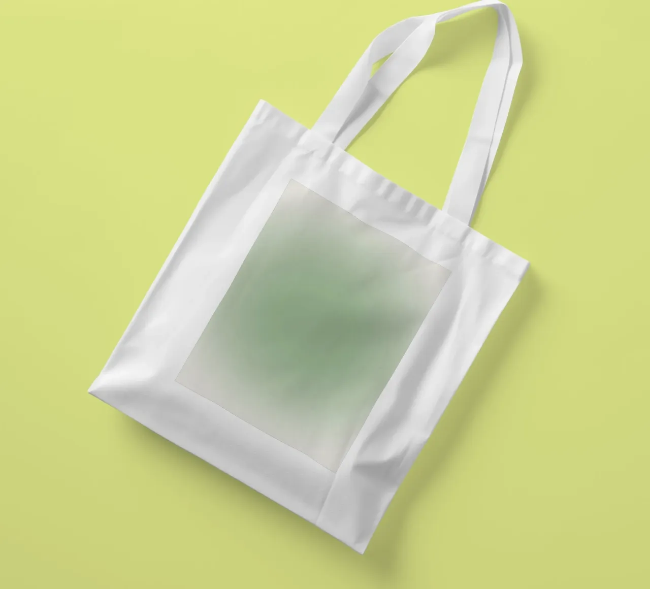 Serene Sage Green Aura Gradient Abstract Poster Art Jutebeutel von homdeco