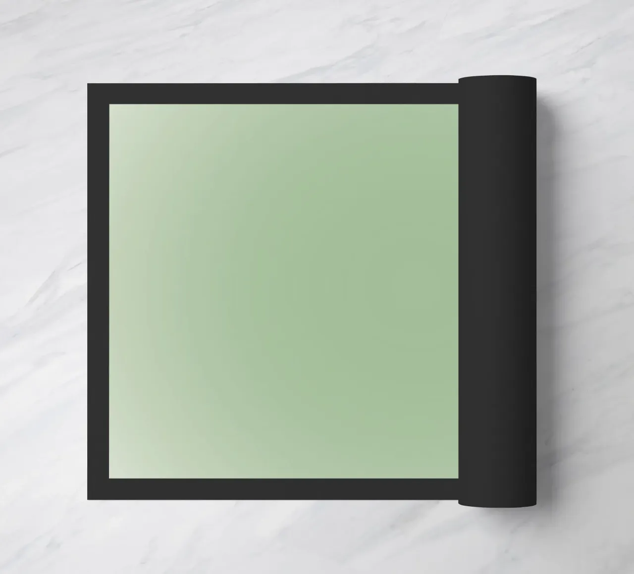 Poster astratto sereno verde salvia aura gradiente zerbino da homdeco
