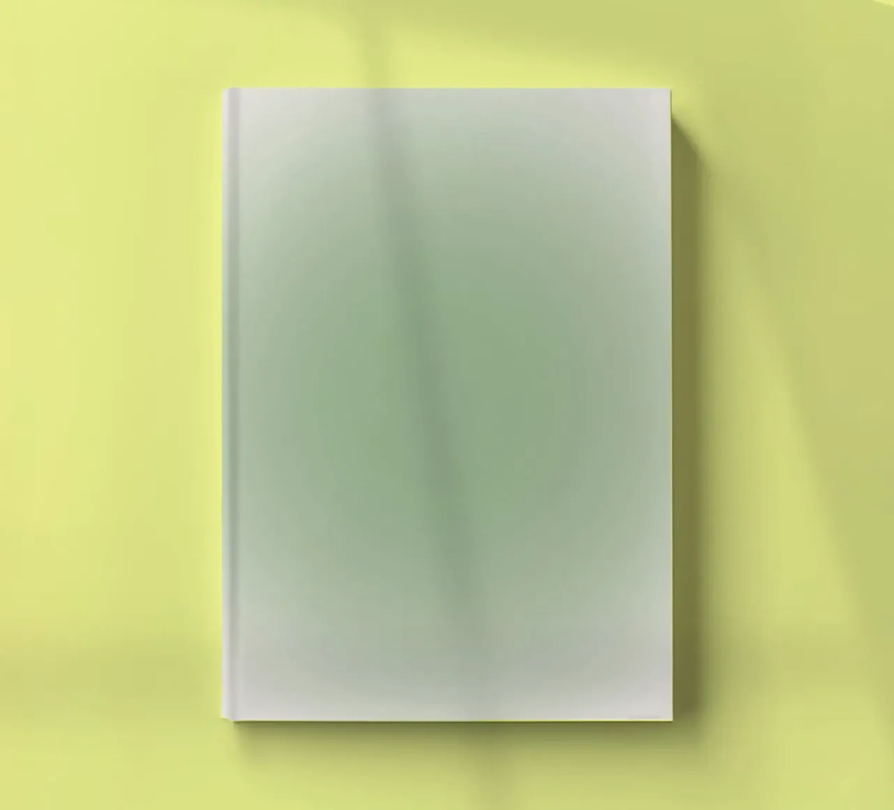Serene Sage Green Aura Gradient Abstract Poster Art notebook by homdeco
