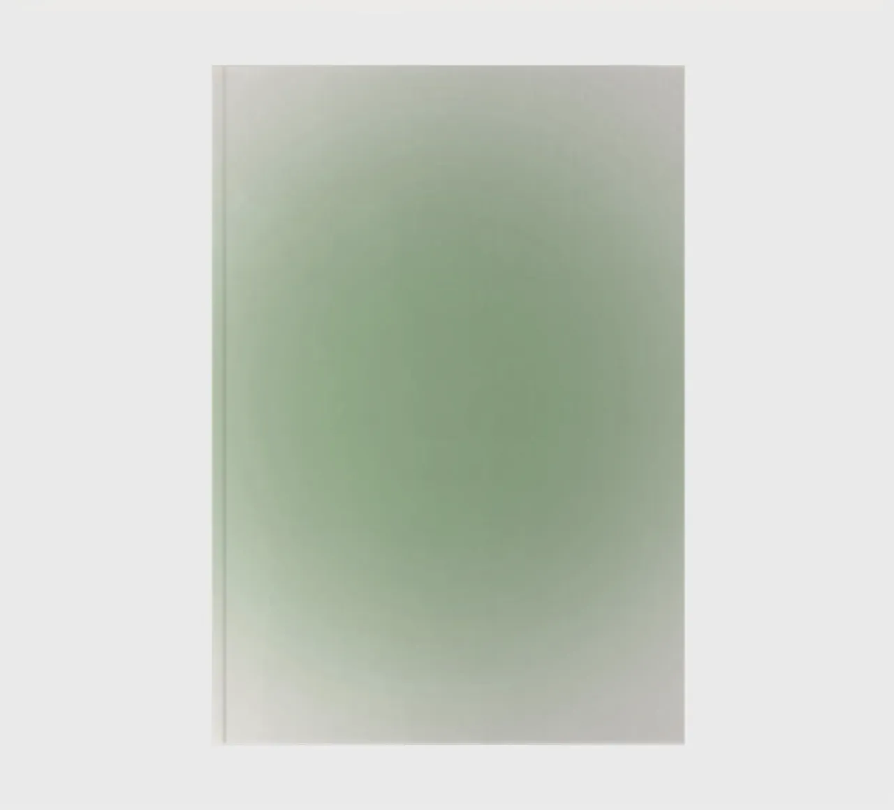 Serene Sage Green Aura Gradient Abstract Poster Art notebook by homdeco