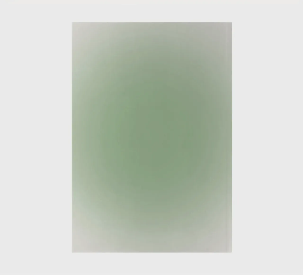 Serene Sage Green Aura Gradient Abstract Poster Art notebook by homdeco