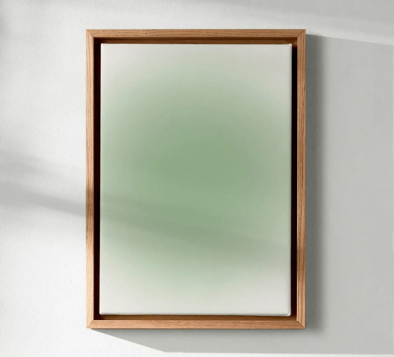 Serene Sage Green Aura Gradient Abstract Poster Art canvas by homdeco