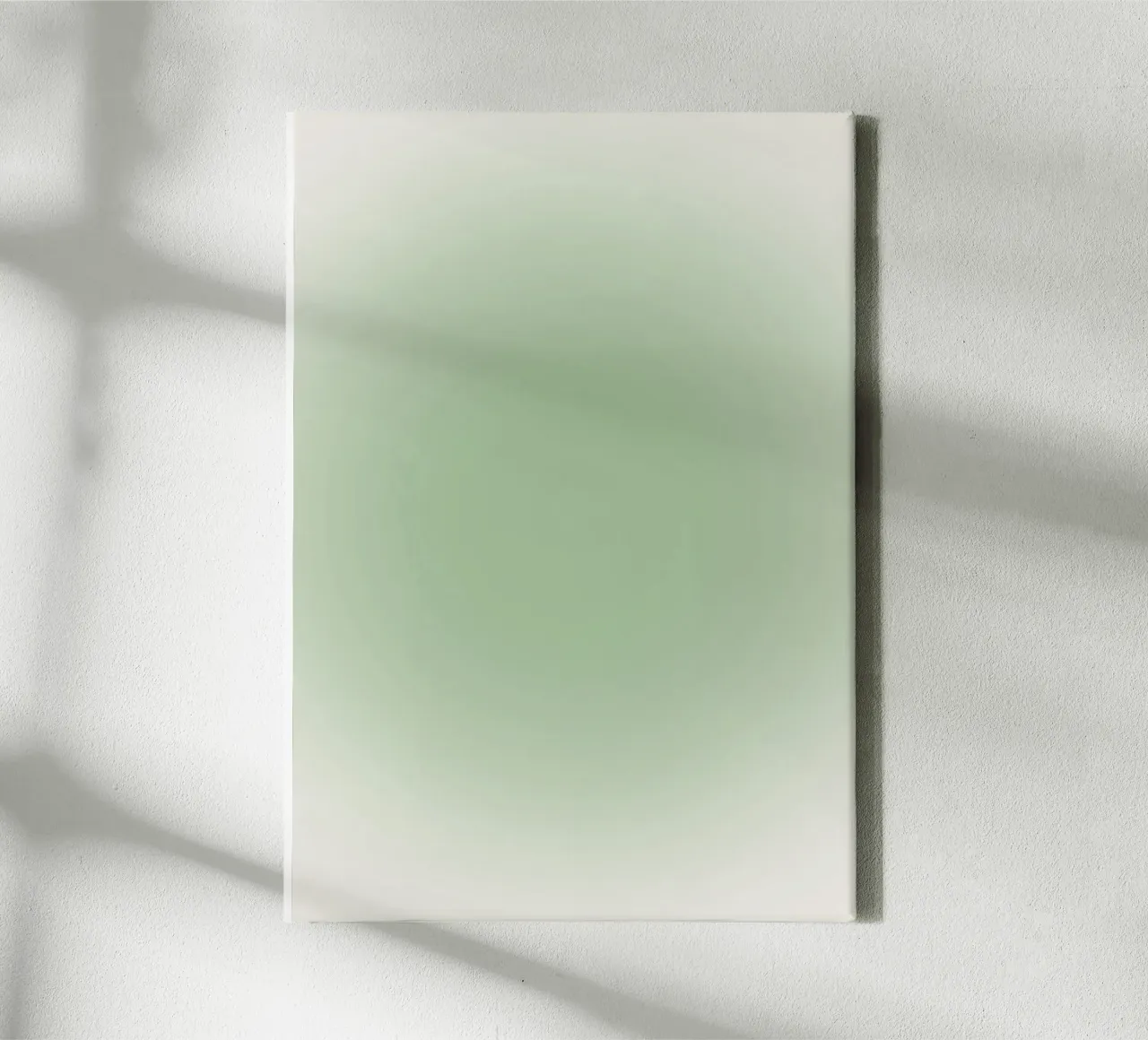 Serene Sage Green Aura Gradient Abstract Poster Art canvas by homdeco