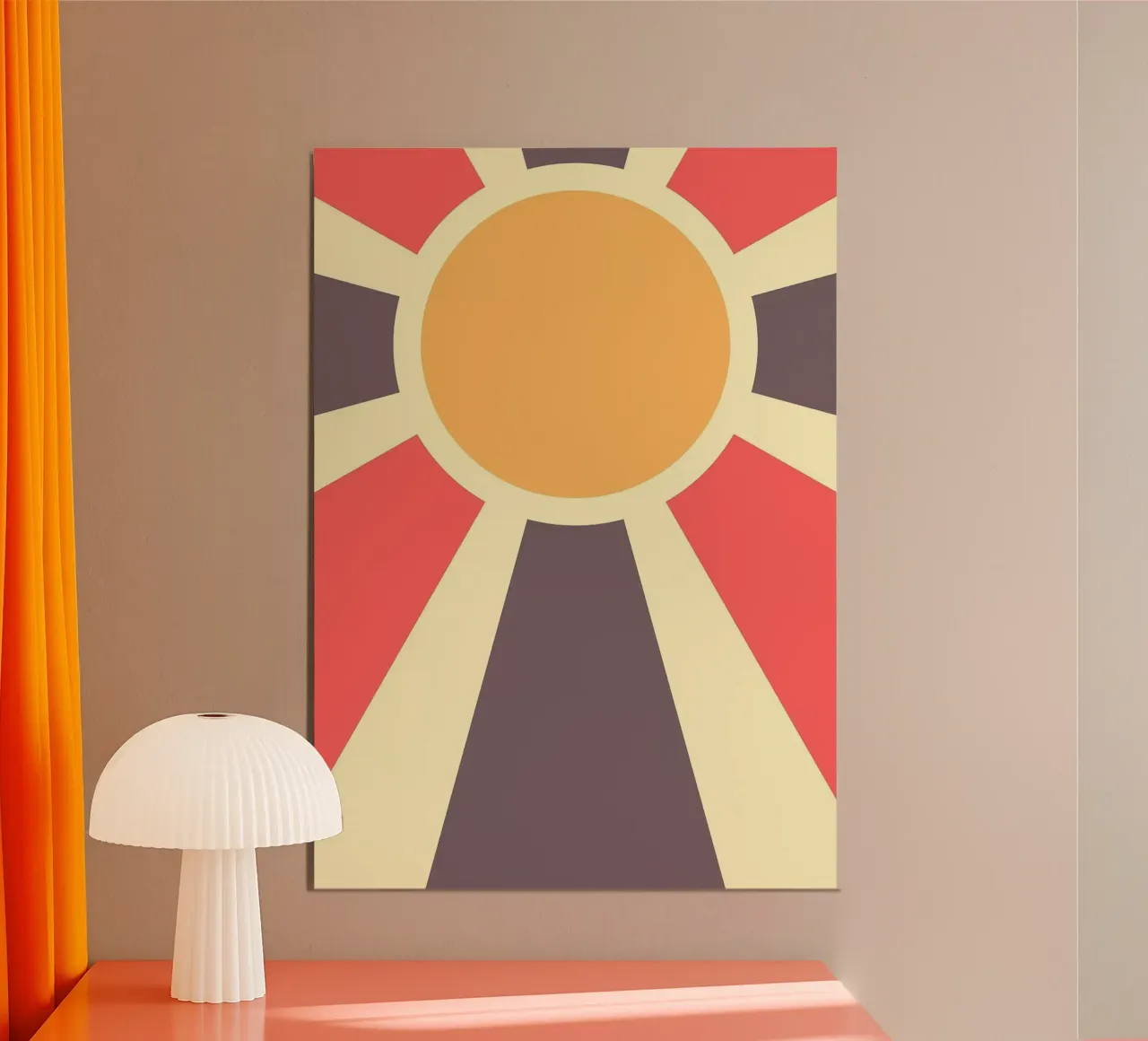 sole sole geometrico poster da Ron Bale