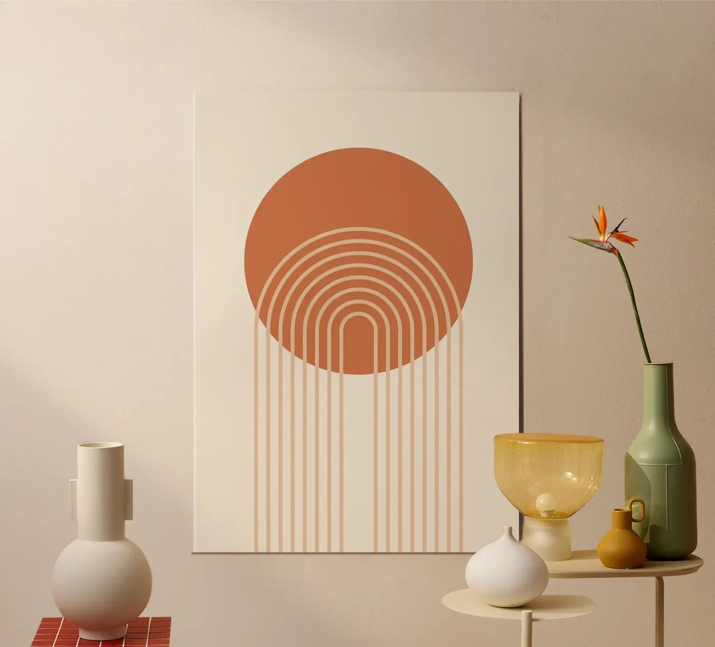 circle half-circle poster by Ron Bale