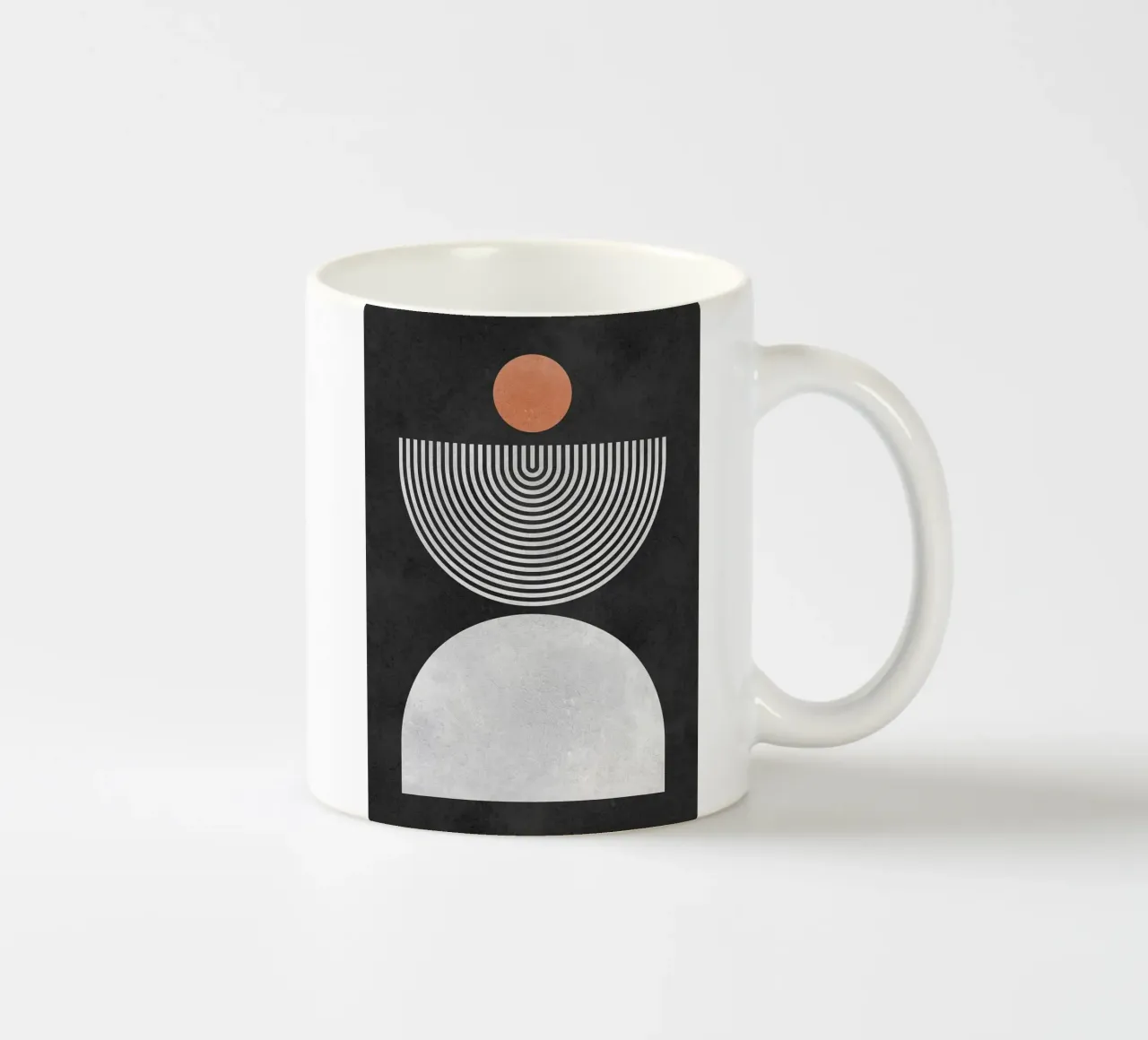 cerchio semicerchio arco tazza in ceramica da Ron Bale