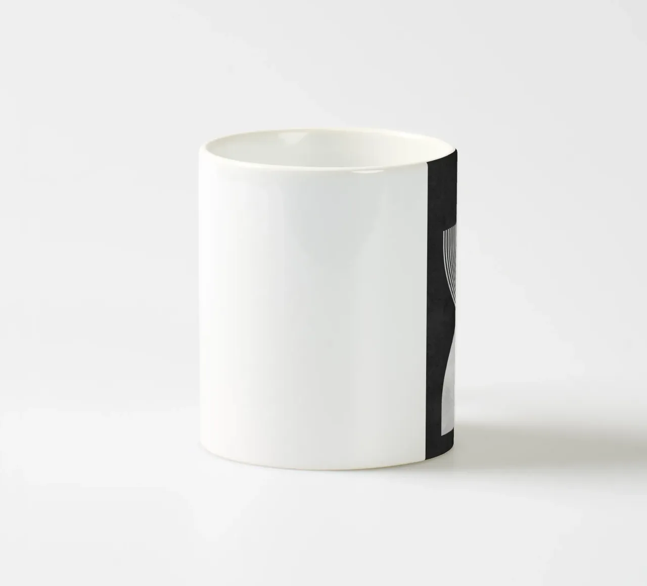 cerchio semicerchio arco tazza in ceramica da Ron Bale