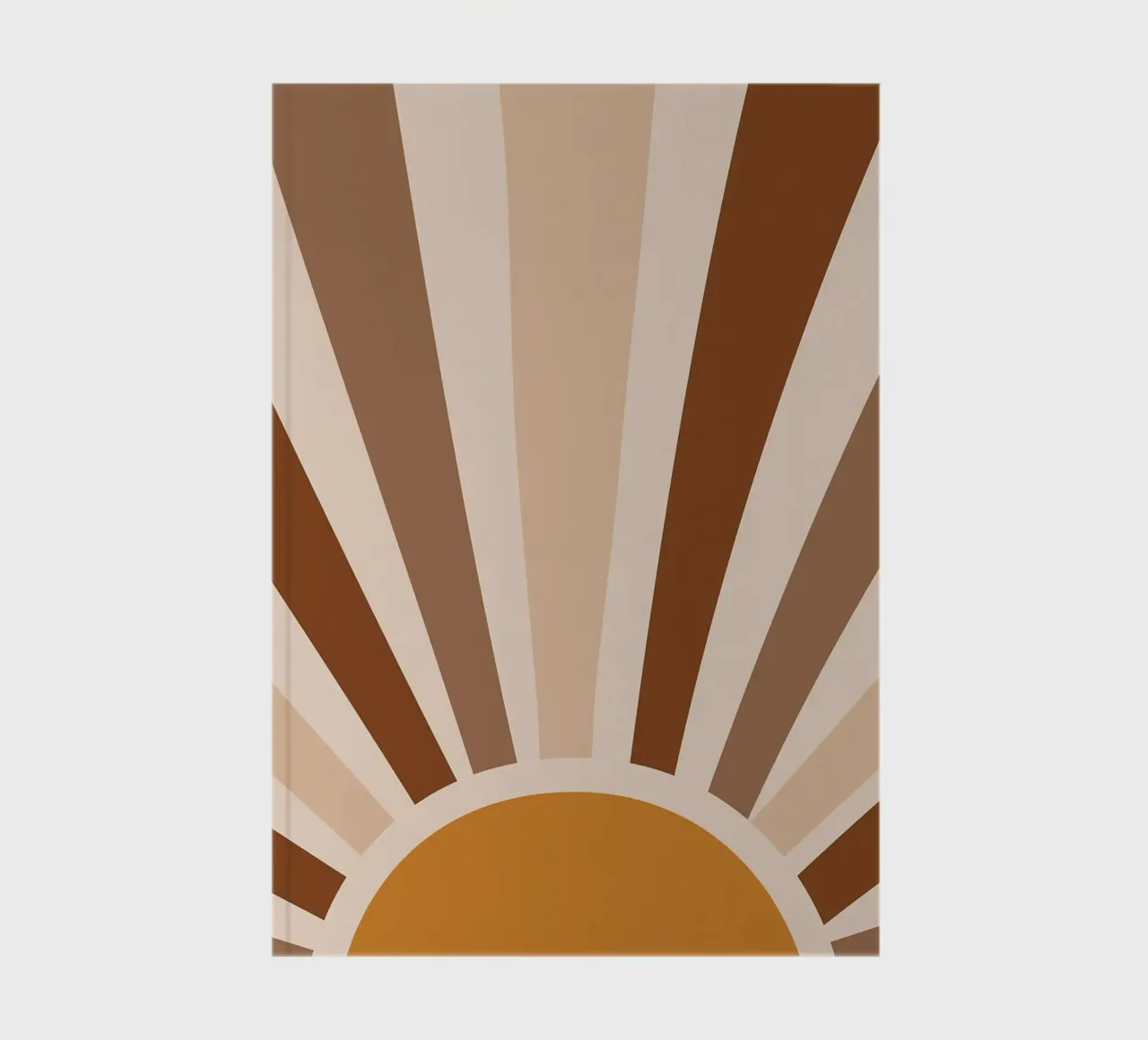 sun rays sunrise notebook by Ron Bale