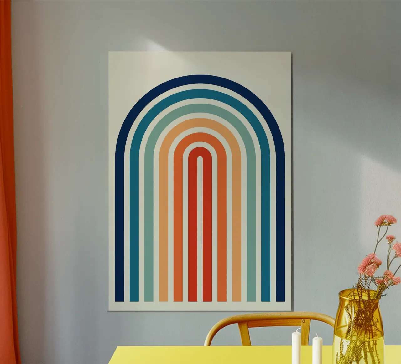 archi linee arcobaleno alluminio dibond da Ron Bale
