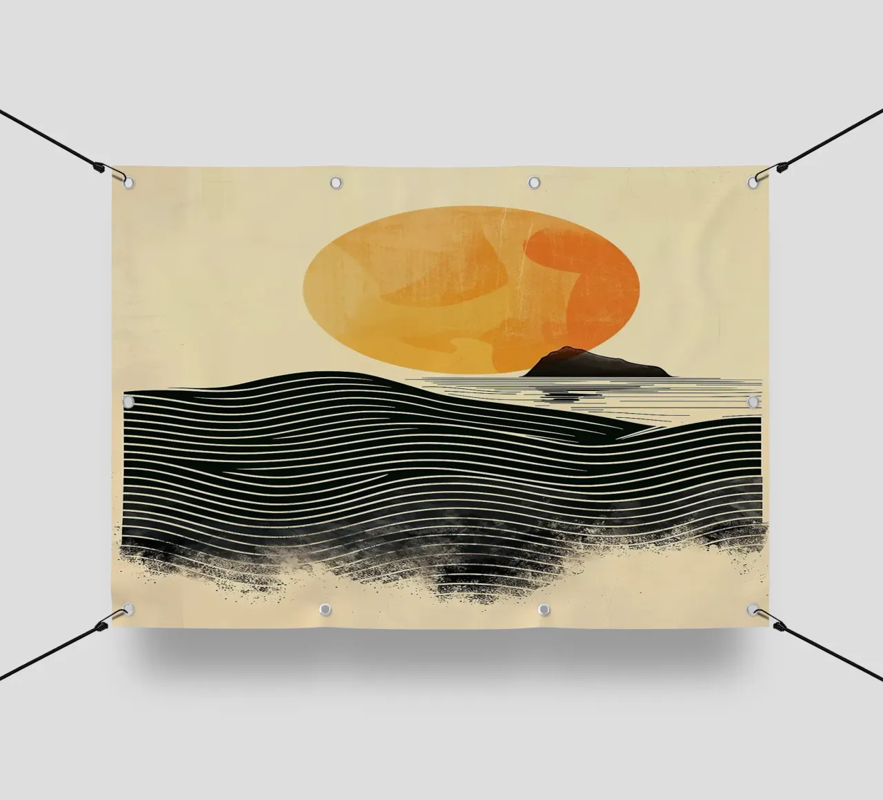sun waves ocean pvc cover by Ron Bale